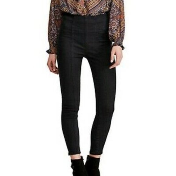 Free People Denim - Free People Feel All Right Pull On Denim Black